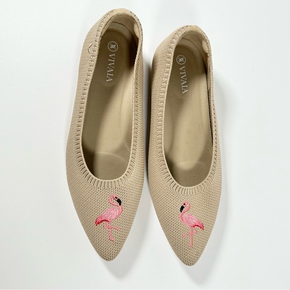 Vivaia Aria 5 Pointed-Toe Ballet Flats Flamingo - Picture 7 of 14